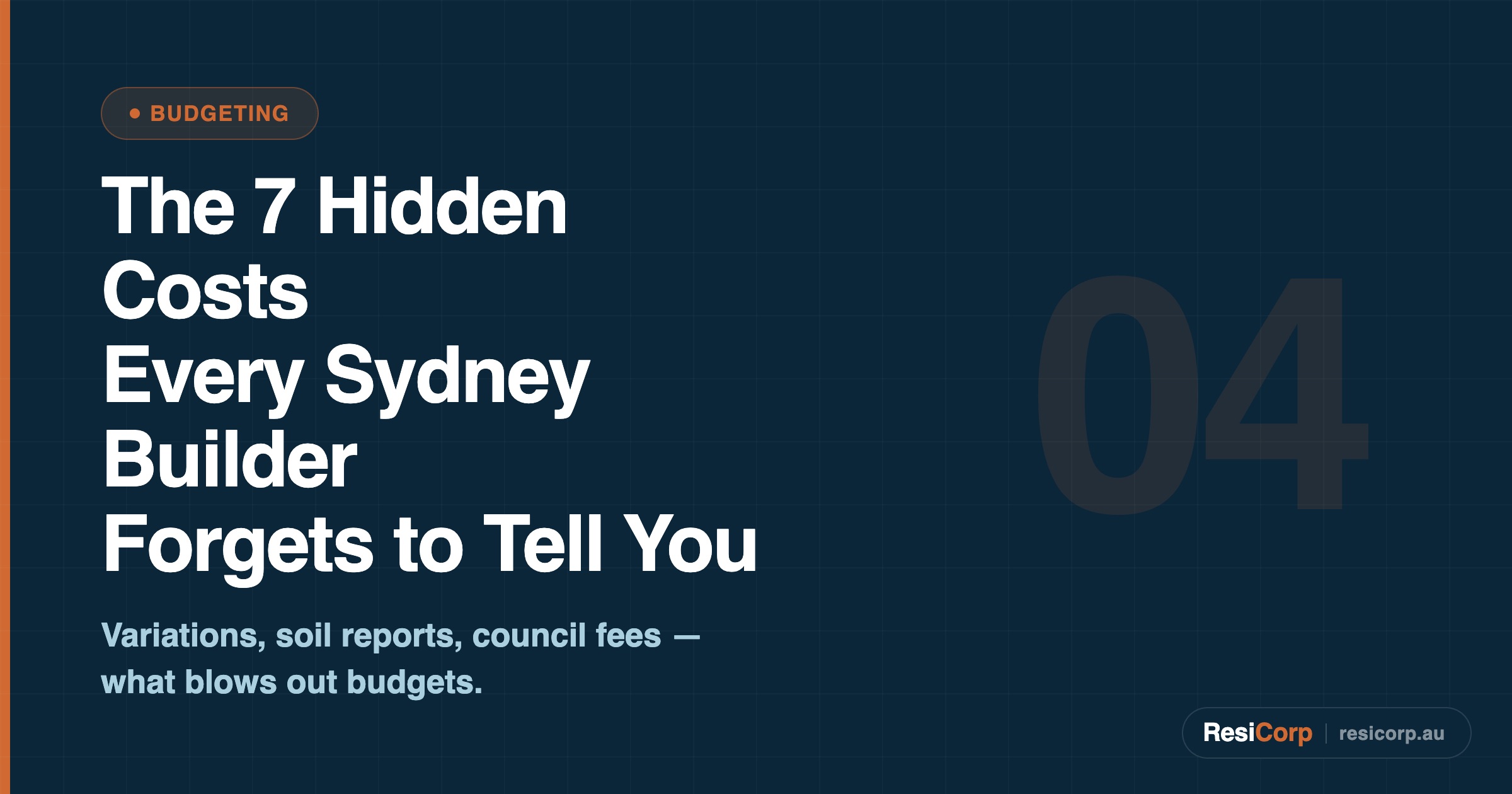7 Hidden Costs Every Sydney Builder Forgets