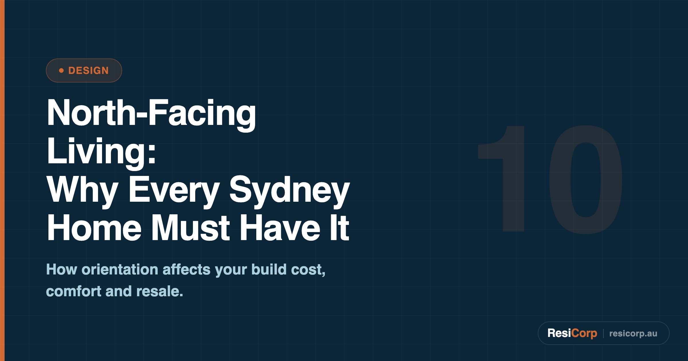 North Facing Living Sydney Homes